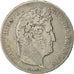 Moneda, Francia, Louis-Philippe, 5 Francs, 1834, Nantes, BC+, Plata, KM:749.12