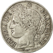 Moneta, Francia, Cérès, 5 Francs, 1849, Paris, BB, Argento, KM:761.1