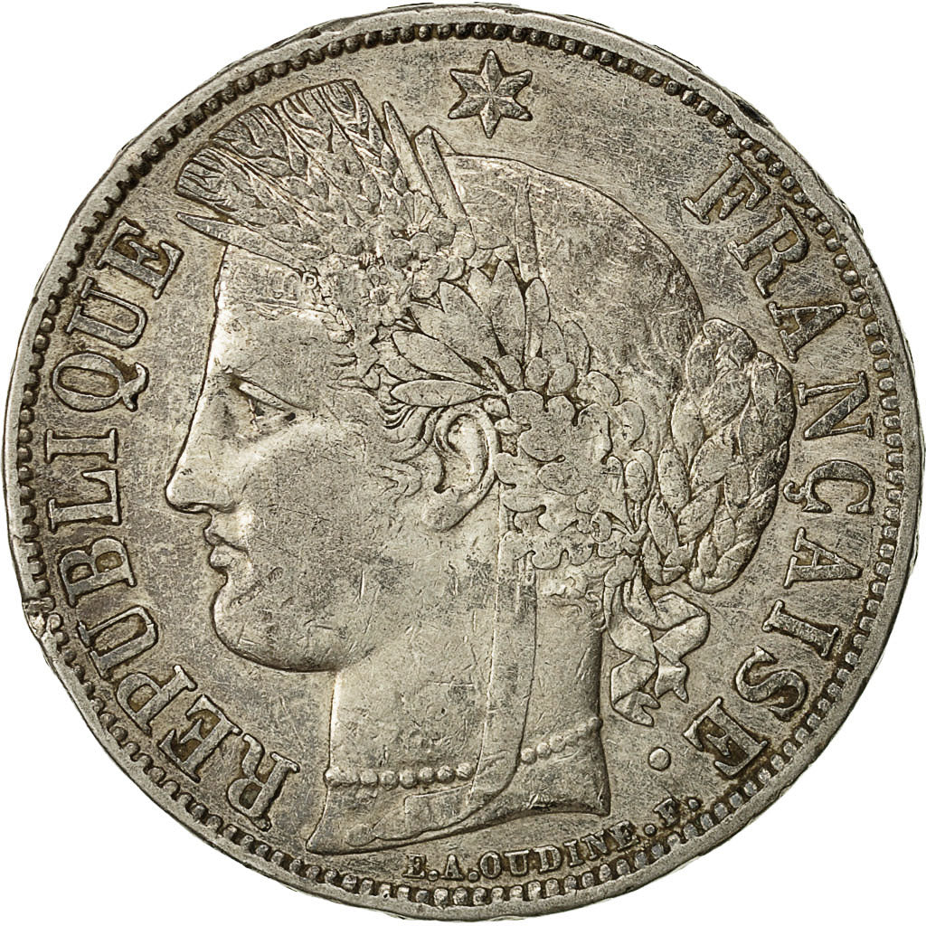 Monnaie, France, Cérès, 5 Francs, 1870, Paris, TTB, Argent, Gadoury:742