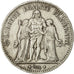 Moneta, Francia, Hercule, 5 Francs, 1876, Bordeaux, BB, Argento, KM:820.2