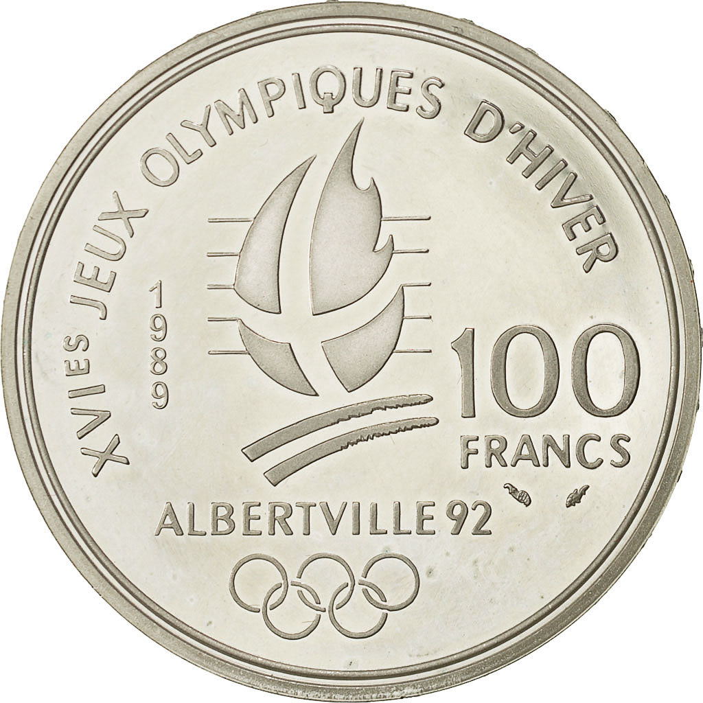Coin, France, 100 Francs, 1989, MS(60-62), Silver, KM:972