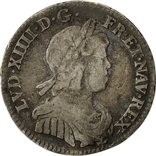 Moneta, Francia, Louis XIV, 1/12 Écu à la mèche courte, 1/12 ECU, 10 Sols