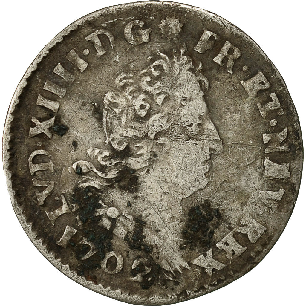 Münze, Frankreich, Louis XIV, 5 Sols aux insignes, 5 Sols, 1/16 ECU, 1702
