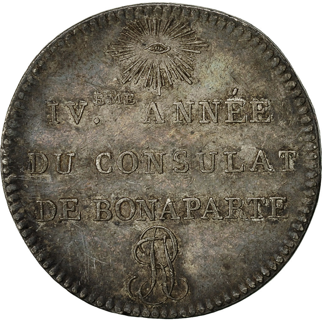 Moneda, Francia, Napoleon I, Franc, 1802, Paris, EBC, Plata, Gadoury:441