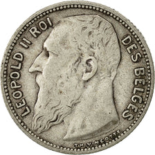 Coin, Belgium, Leopold II, Franc, 1904, VF(30-35), Silver, KM:56.1