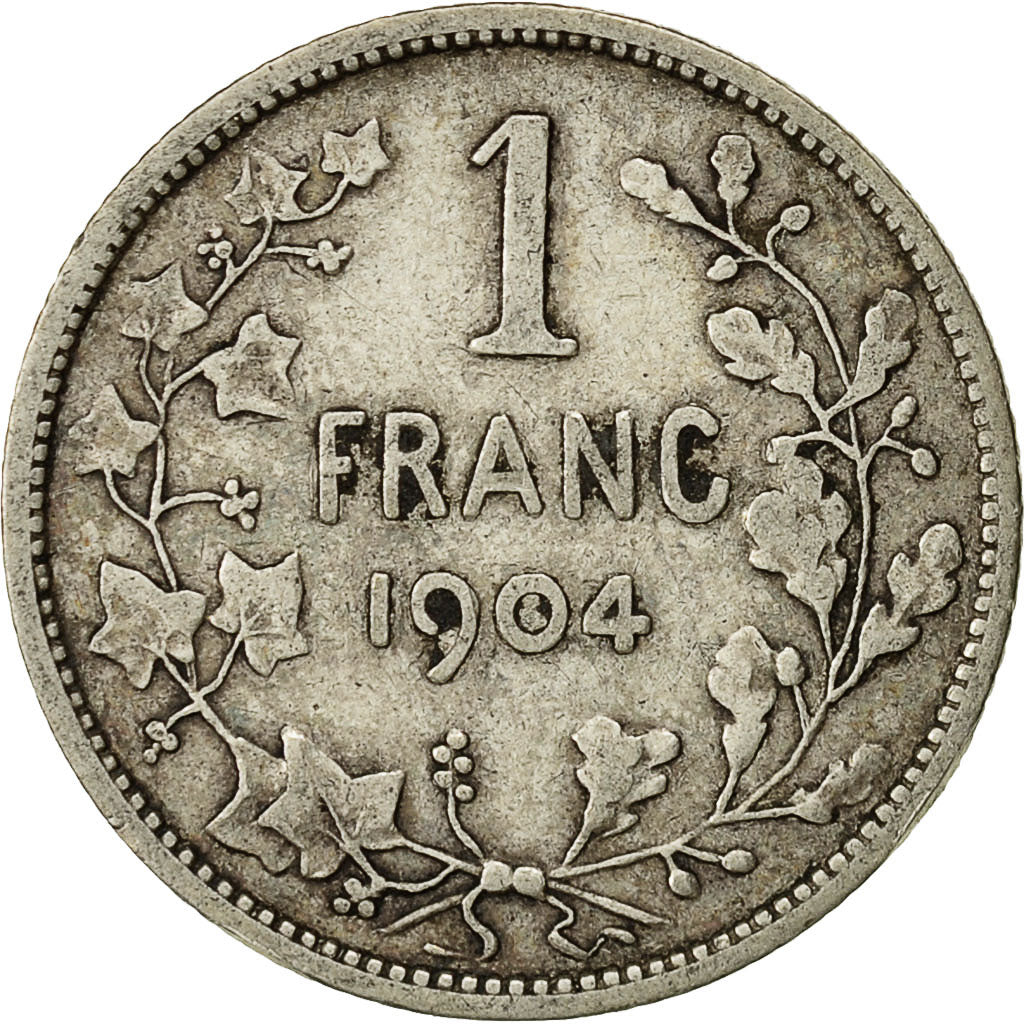 Coin, Belgium, Leopold II, Franc, 1904, VF(30-35), Silver, KM:56.1