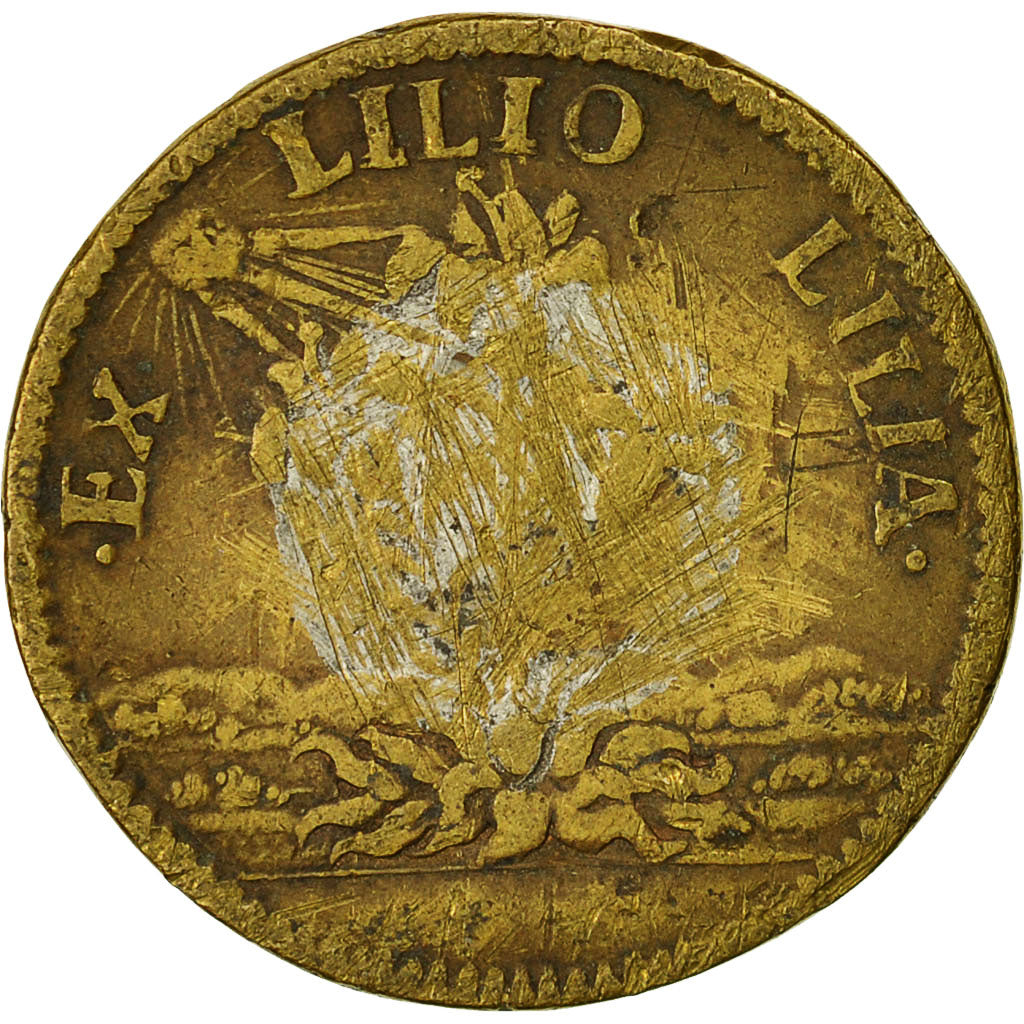 France, Token, Royal, Louis XIV, History, 1682, VF(20-25), Brass