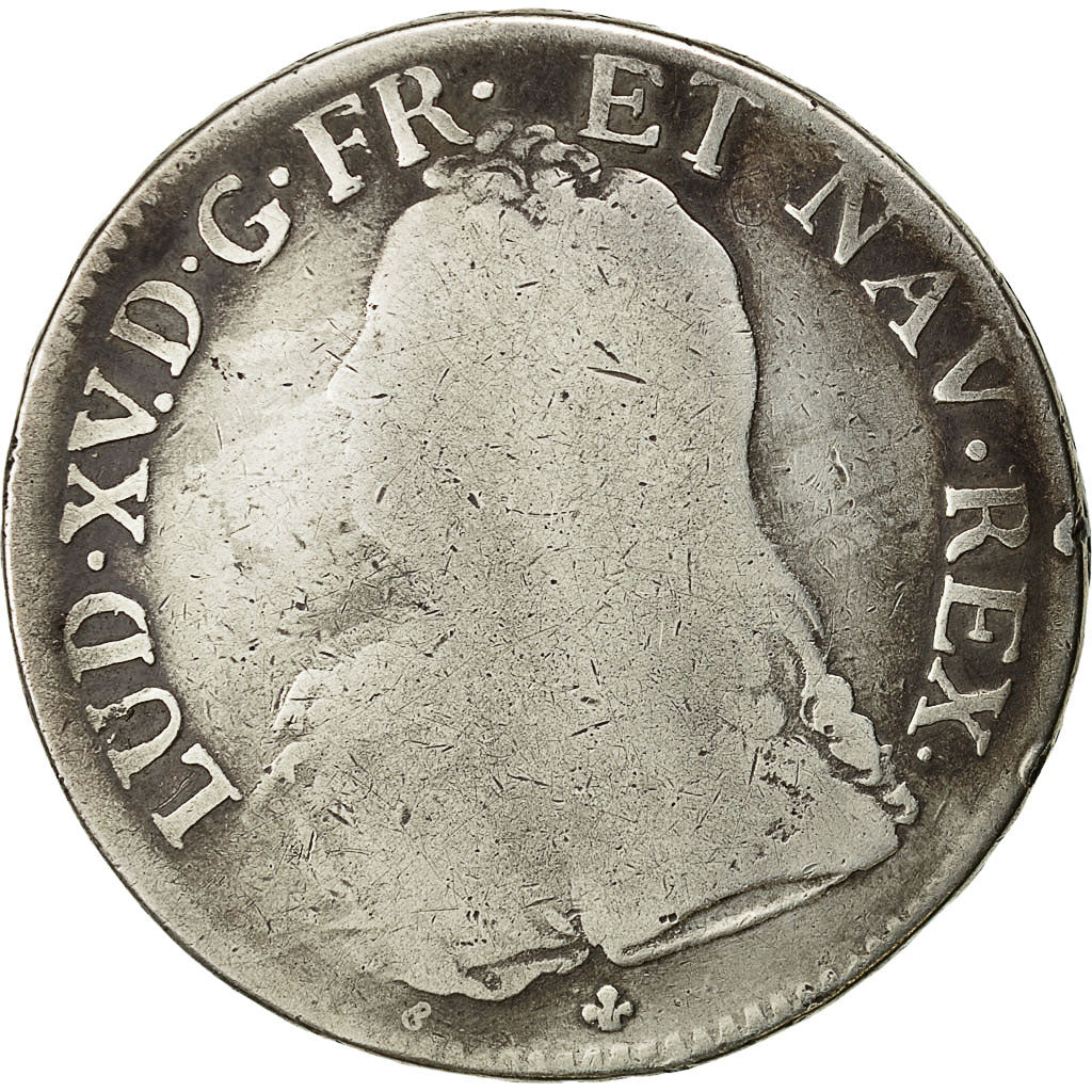 Coin, France, Louis XV, Écu aux branches d'olivier, Ecu, 1731, Bordeaux