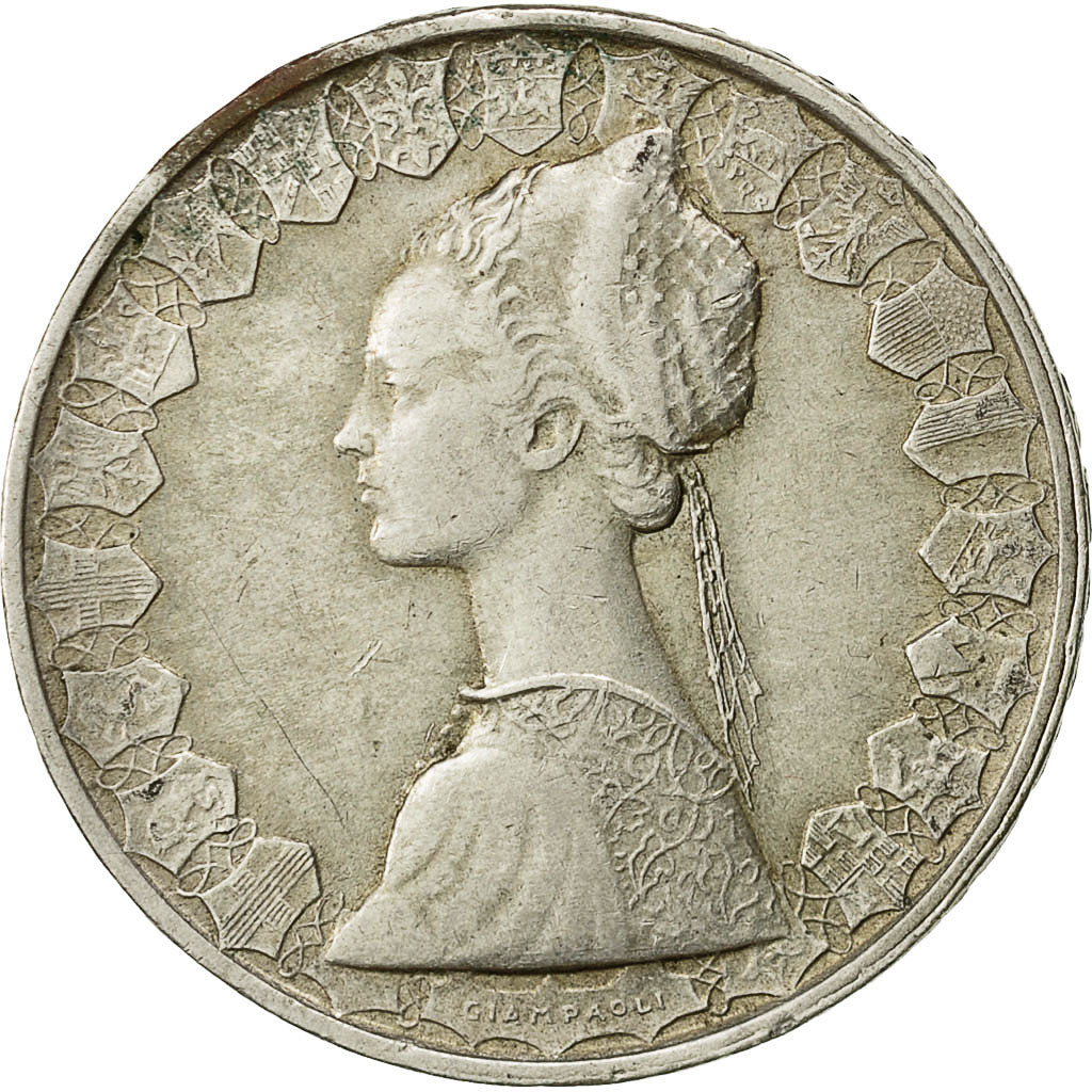 Coin, Italy, 500 Lire, 1958, Rome, EF(40-45), Silver, KM:98