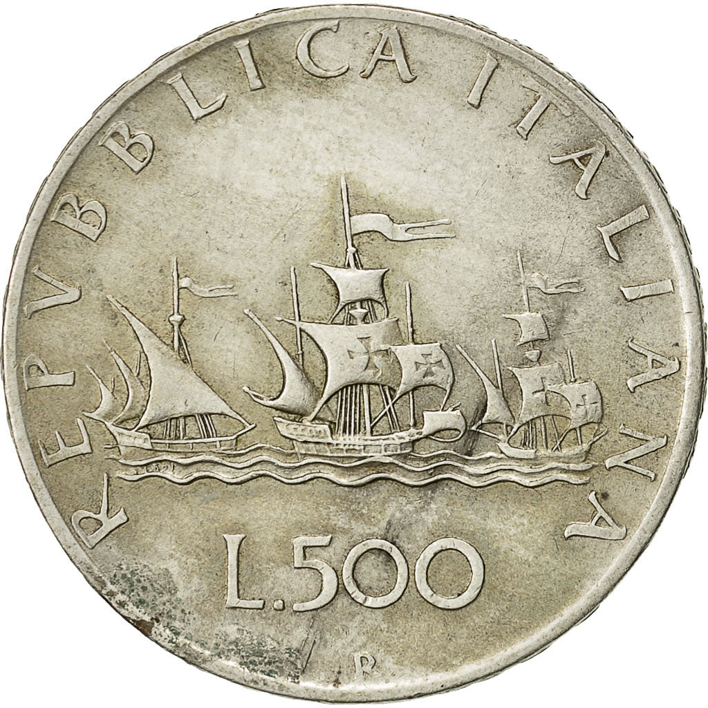 Coin, Italy, 500 Lire, 1958, Rome, EF(40-45), Silver, KM:98