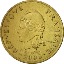 Coin, French Polynesia, 100 Francs, 2008, Paris, MS(60-62), Aluminum-Bronze