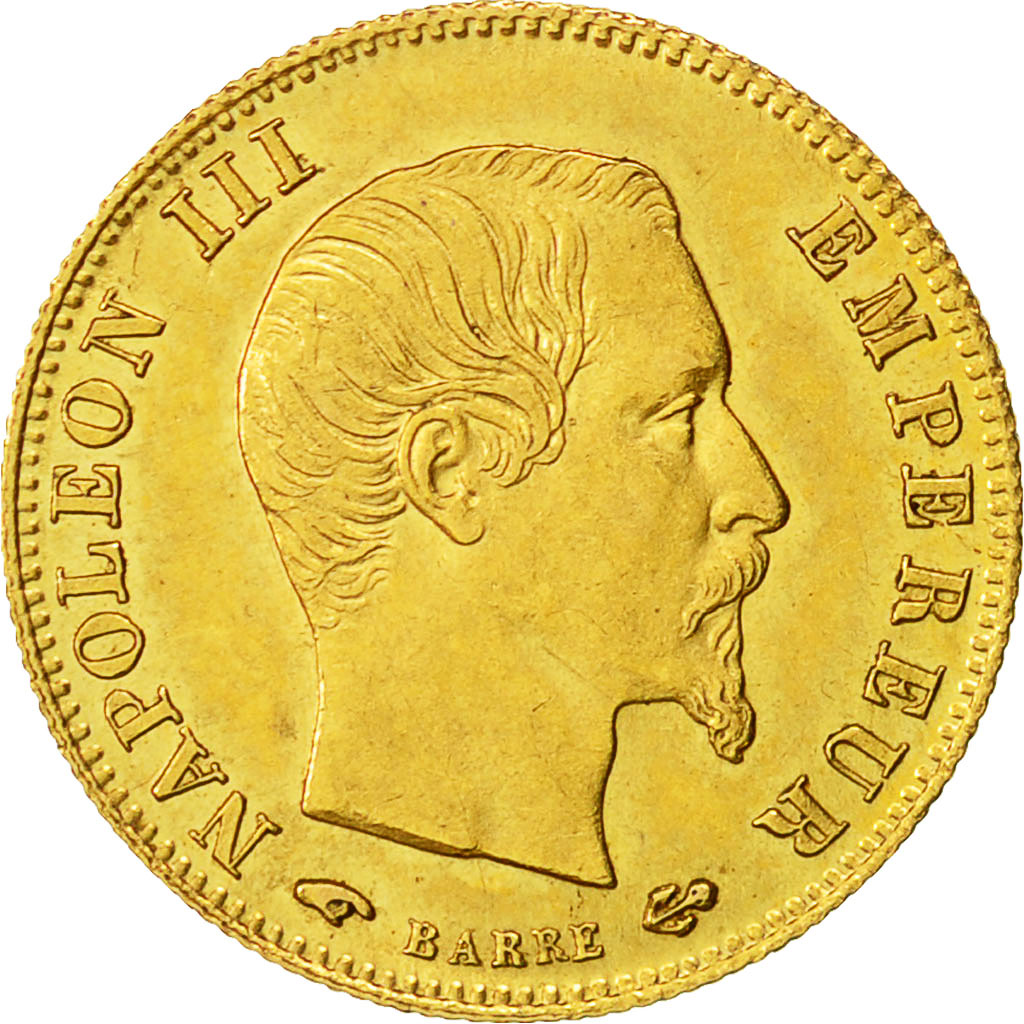 Munten, Frankrijk, Napoleon III, Napoléon III, 5 Francs, 1860, Paris, PR+