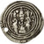 Moneda, Khusro II, Drachm, 590-628, Ray, MBC, Plata