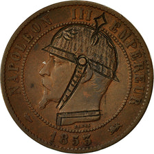 Münze, Frankreich, Napoleon III, Napoléon III, 10 Centimes, 1853, Lyons, S+