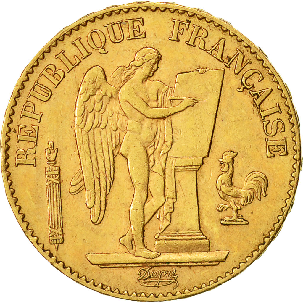 Moneta, Francia, Génie, 20 Francs, 1896, Paris, SPL-, Oro, KM:825, Gadoury:1063
