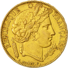 Munten, Frankrijk, Cérès, 20 Francs, 1850, Paris, PR, Goud, KM:762