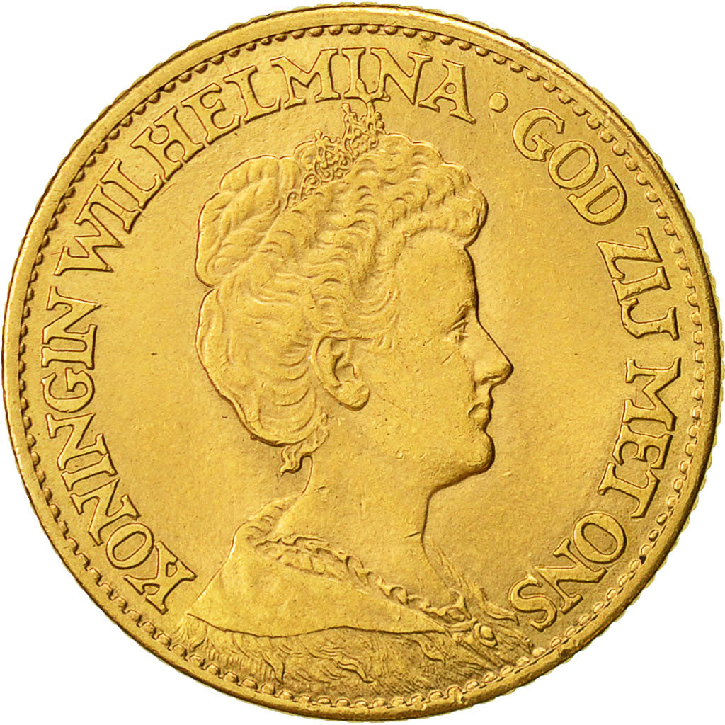 Monnaie, Pays-Bas, Wilhelmina I, 10 Gulden, 1913, Utrecht, SPL, Or, KM:149