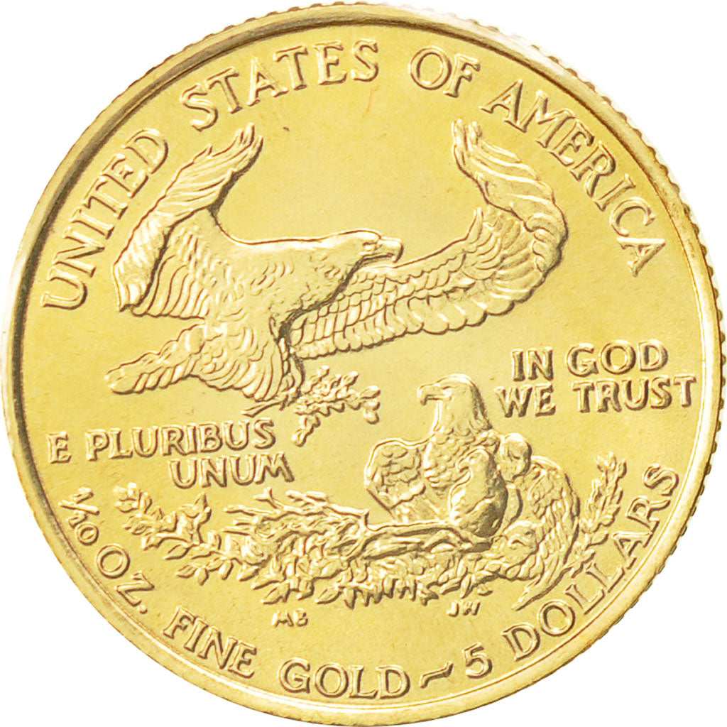 Coin, United States, $5, 1987, U.S. Mint, Philadelphia, MS(65-70), Gold, KM:216