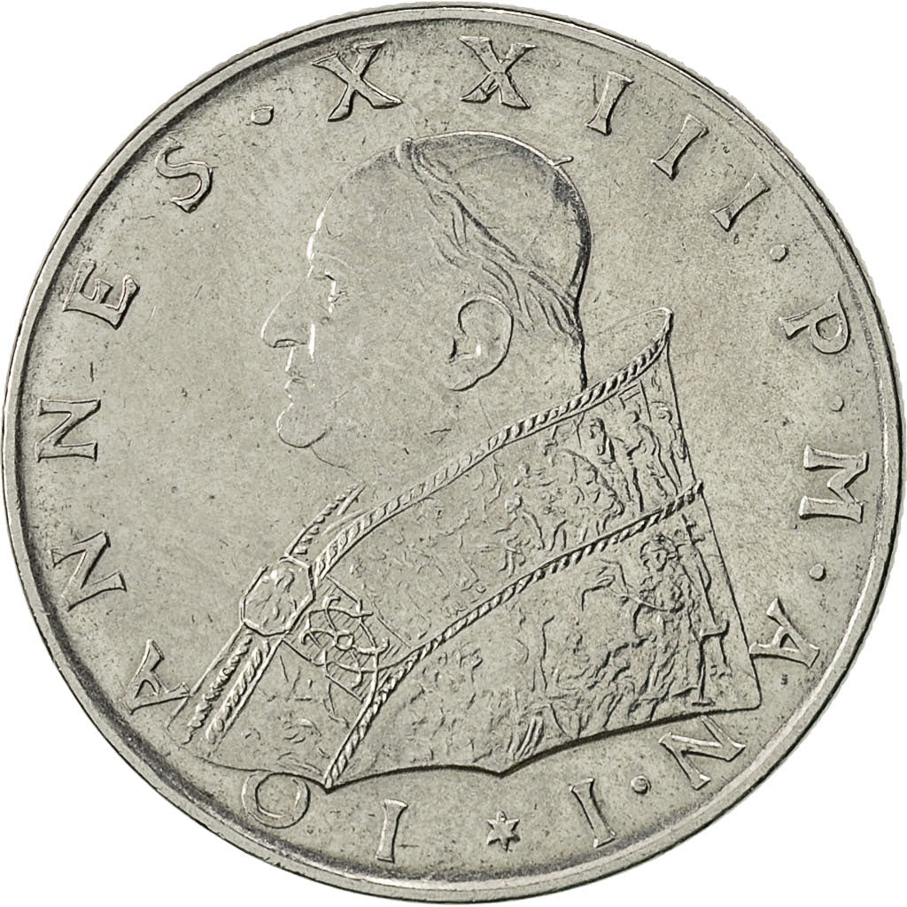 Moneta, CITTÀ DEL VATICANO, John XXIII, 100 Lire, 1959, Rome, SPL, Acciaio