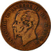 Münze, Italien, Vittorio Emanuele II, 5 Centesimi, 1862, Naples, S+, Kupfer