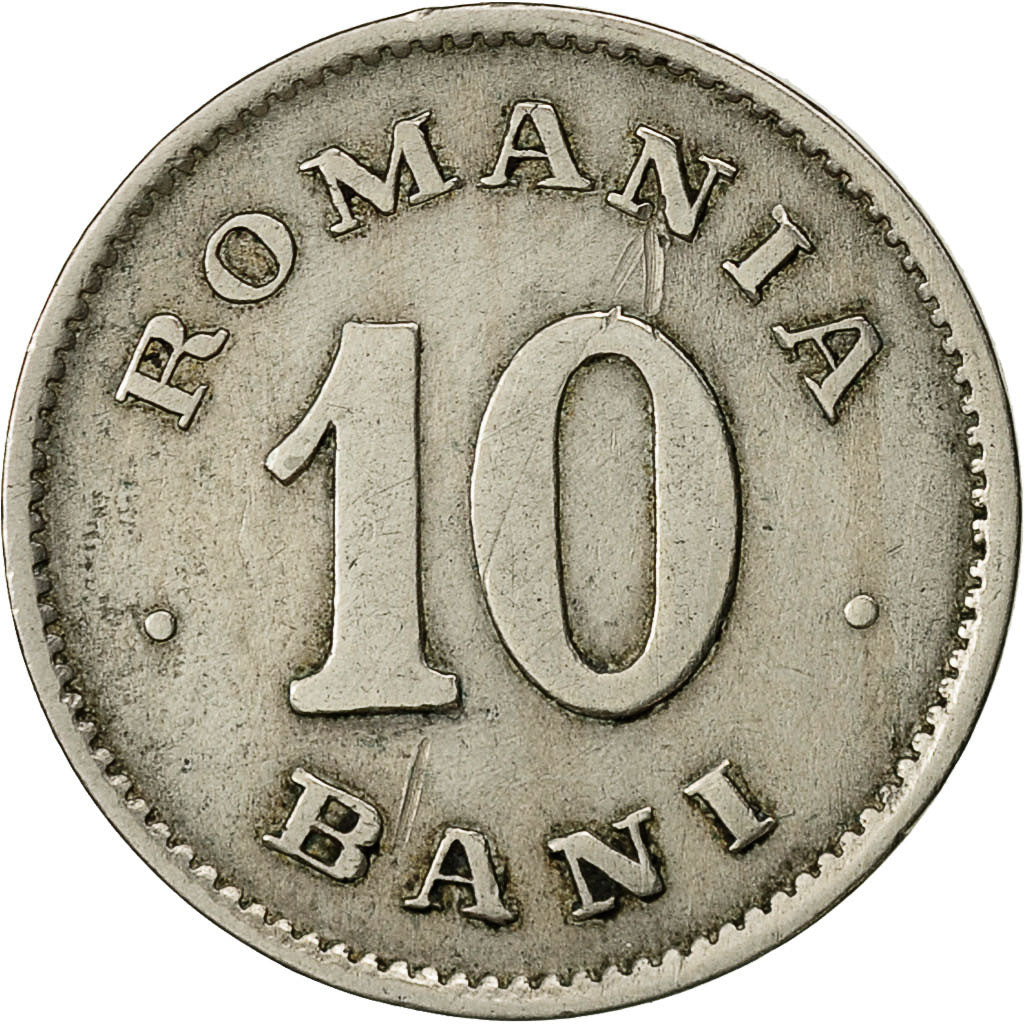 Coin, Romania, Carol I, 10 Bani, 1900, EF(40-45), Copper-nickel, KM:29