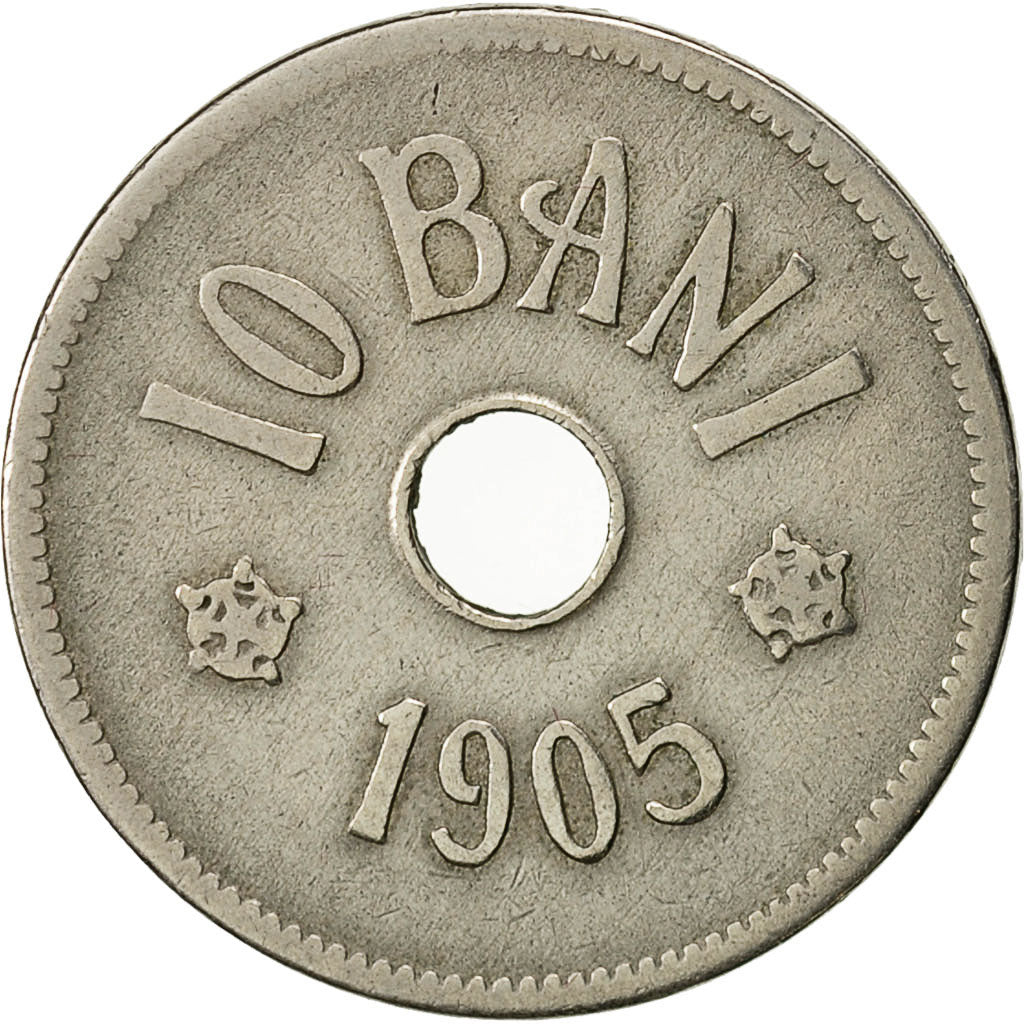 Coin, Romania, Carol I, 10 Bani, 1905, VF(20-25), Copper-nickel, KM:32
