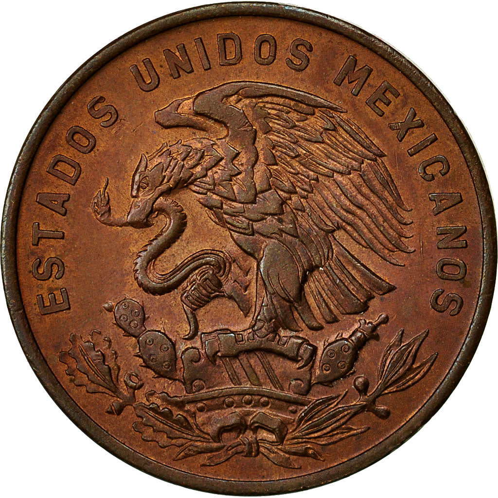 Coin, Mexico, 20 Centavos, 1966, Mexico City, AU(55-58), Bronze, KM:440