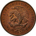 Coin, Mexico, 20 Centavos, 1966, Mexico City, AU(55-58), Bronze, KM:440