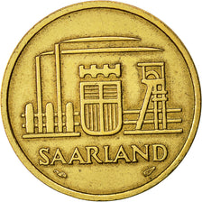 Coin, SAARLAND, 20 Franken, 1954, Paris, AU(55-58), Aluminum-Bronze, KM:2