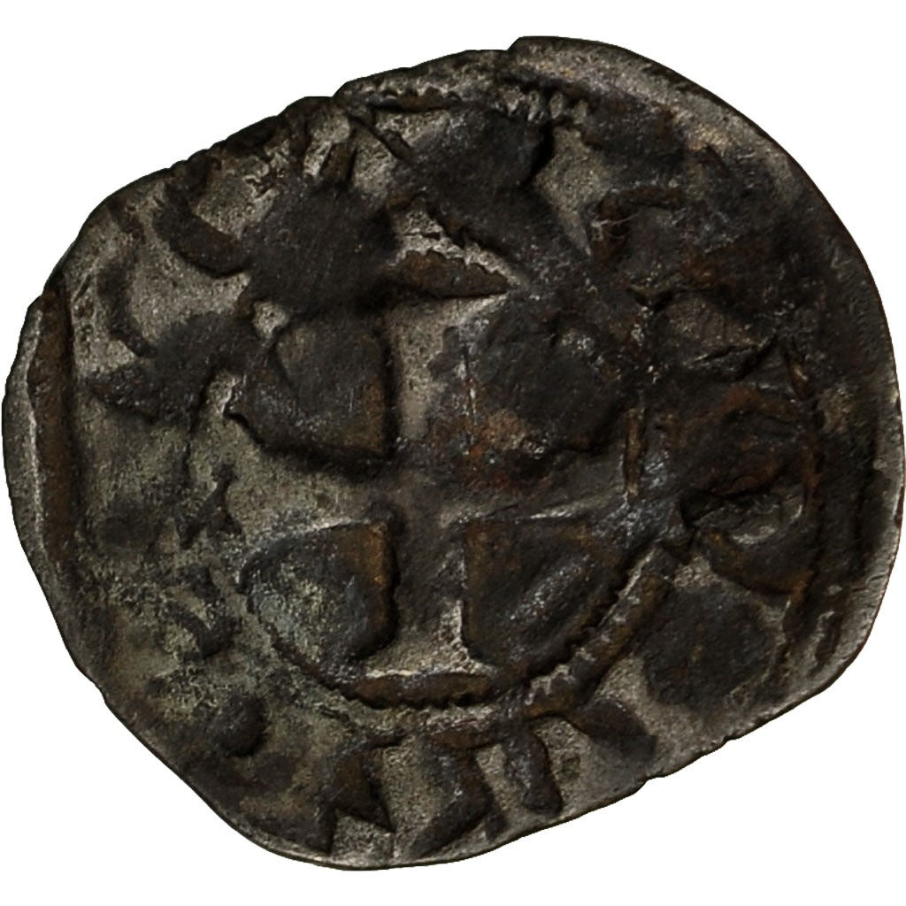 Coin, France, Chartres, Charles de Valois, Obol, 1270-1286, Chartres, VF(20-25)