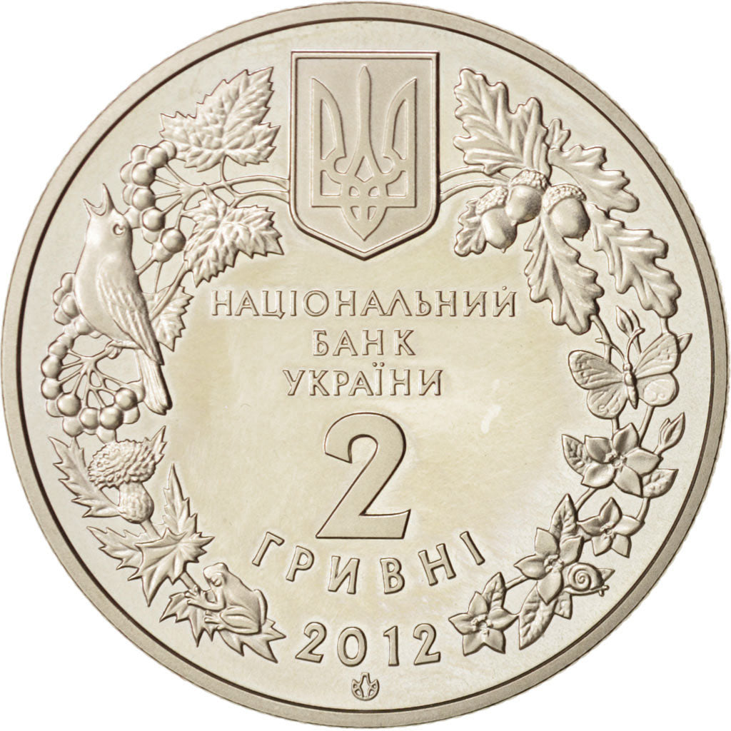 Coin, Ukraine, Acipenser Ruthenus, 2 Hryvni, 2012, Kyiv, MS(63), Copper-nickel