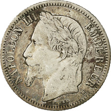 Monnaie, France, Napoleon III, Napoléon III, Franc, 1867, Strasbourg, TB