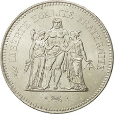 Coin, France, Hercule, 50 Francs, 1976, Paris, MS(63), Silver, KM:941.1