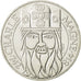 Coin, France, Charlemagne, 100 Francs, 1990, MS(60-62), Silver, KM:982
