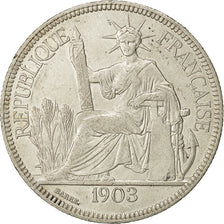 Monnaie, FRENCH INDO-CHINA, Piastre, 1903, Paris, TTB+, Argent, KM:5a.1