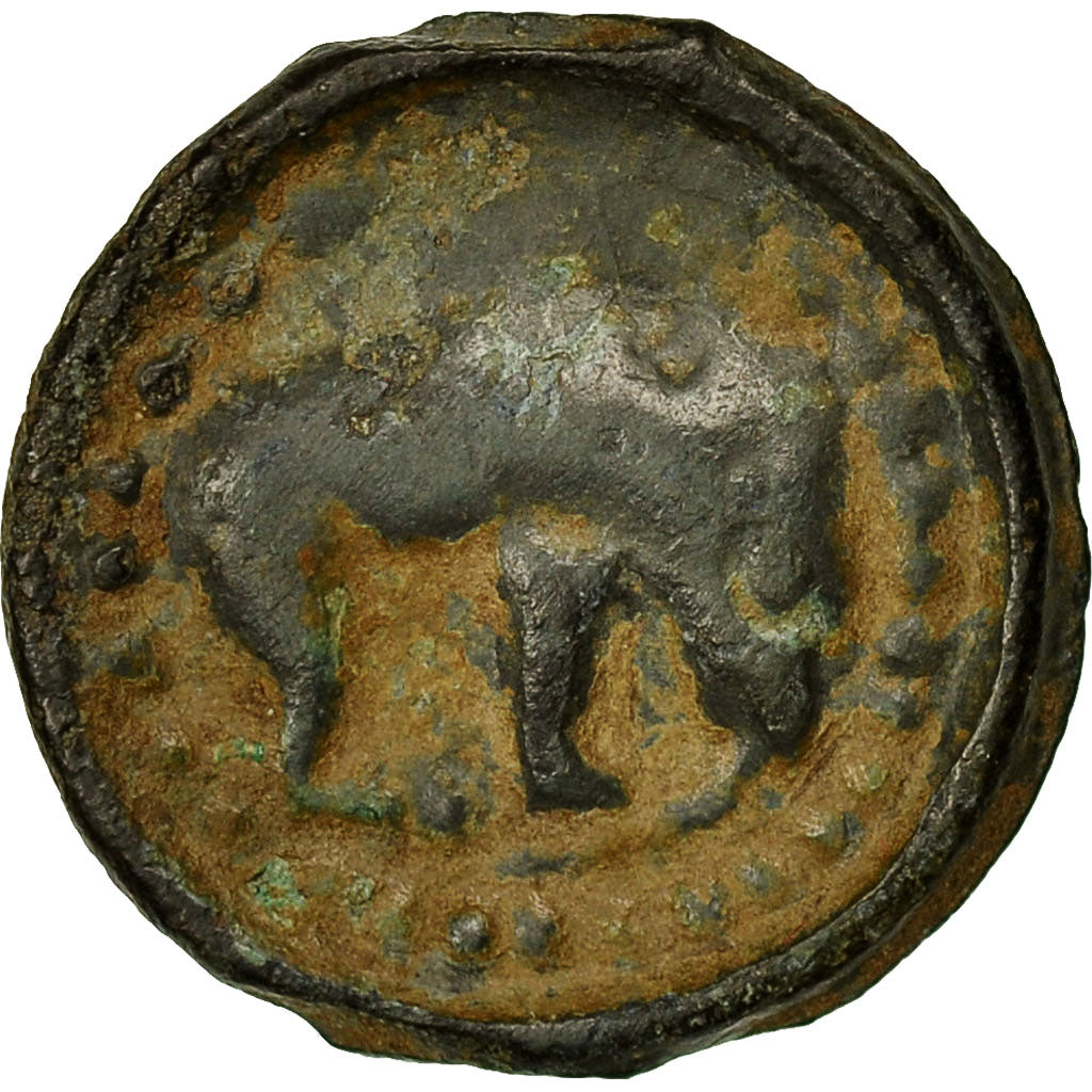 Monnaie, Rèmes, Potin, 40 BC, TTB, Potin, Latour:8351, Delestrée:221