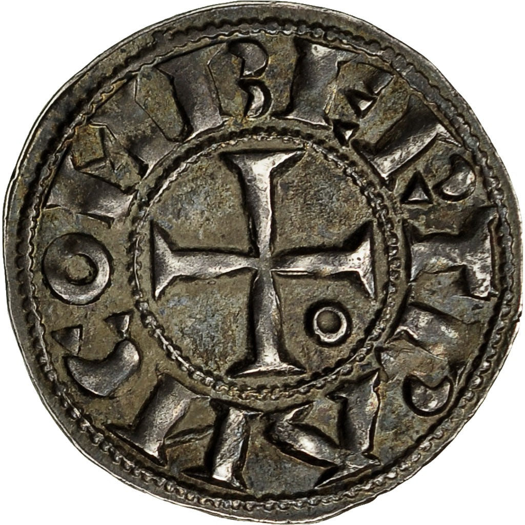 Coin, France, Languedoc, Bertrand, Denier, 1105-1112, Toulouse, MS(63), Silver