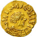 Munten, Frankrijk, Burgondes, Triens, 560-585, PR, Goud, Belfort:5280 var.