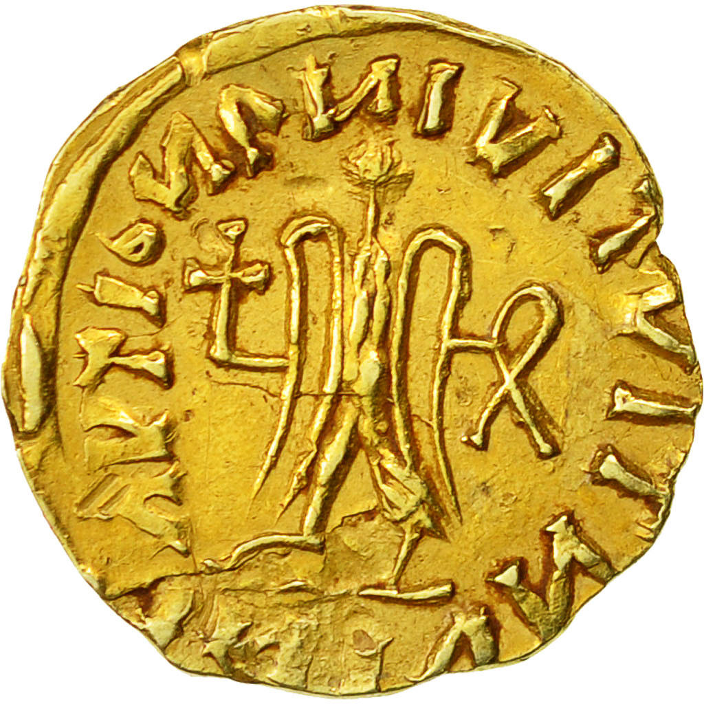 Munten, Frankrijk, Burgondes, Triens, 560-585, PR, Goud, Belfort:5280 var.