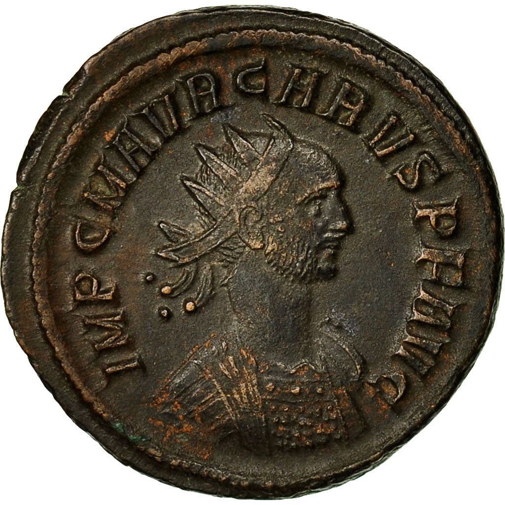Coin, Carus, Antoninianus, 282-283, Rome, AU(55-58), Billon, RIC:45