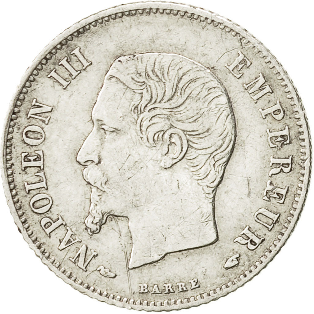 Munten, Frankrijk, Napoleon III, Napoléon III, 20 Centimes, 1854, Paris, PR