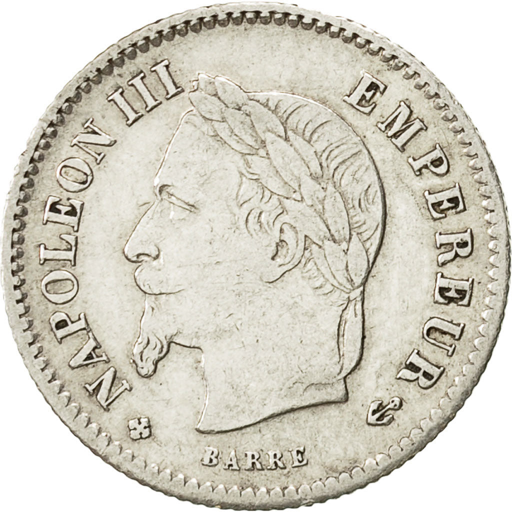 Coin, France, Napoleon III, Napoléon III, 20 Centimes, 1867, Strasbourg