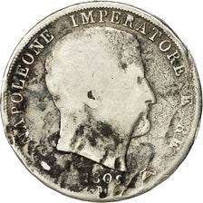 Moneta, STATI ITALIANI, KINGDOM OF NAPOLEON, Napoleon I, 2 Lire, 1809, Milan