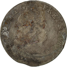 Monnaie, France, Louis XIV, 1/10 Écu aux 3 couronnes, 1/10 Ecu, 1710, Rouen