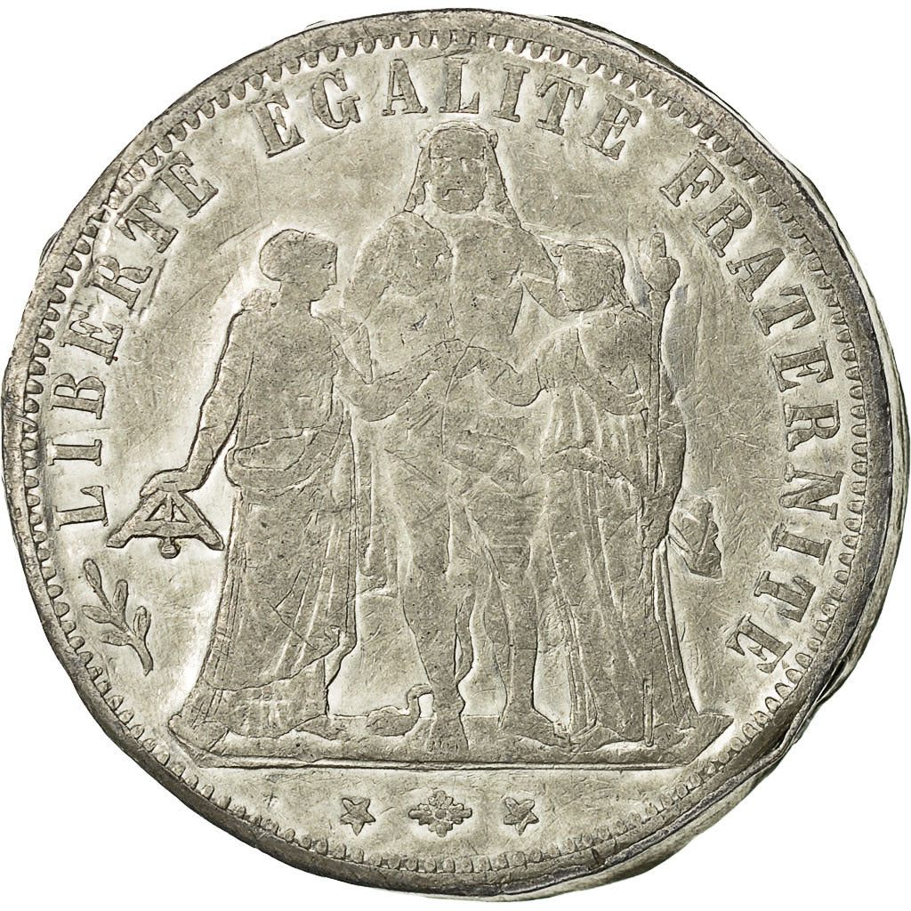 Coin, France, 5 Francs, 1887, EF(40-45), Tin
