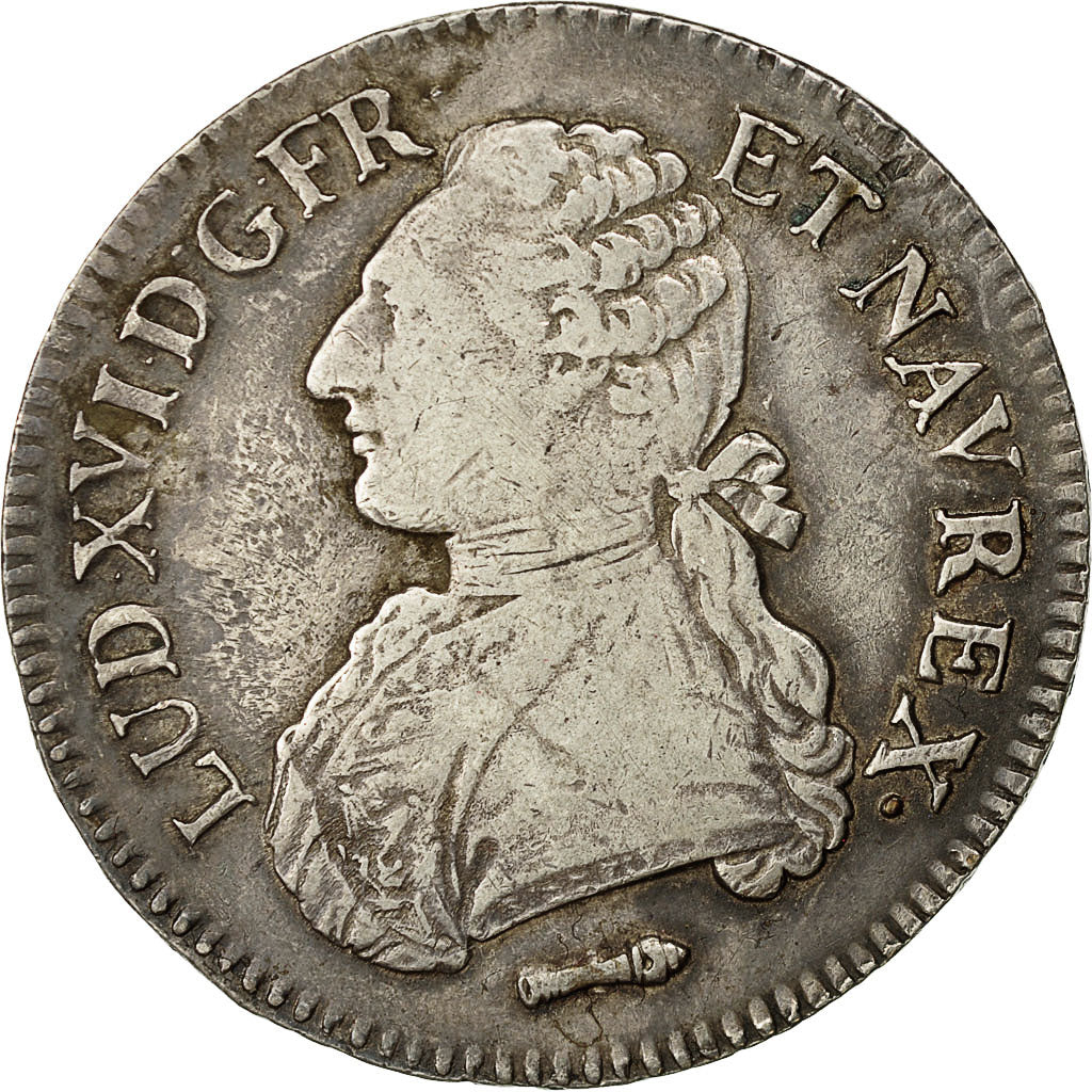 Coin, France, Louis XVI, Écu aux branches d'olivier, 1784, Perpignan, Gad 356