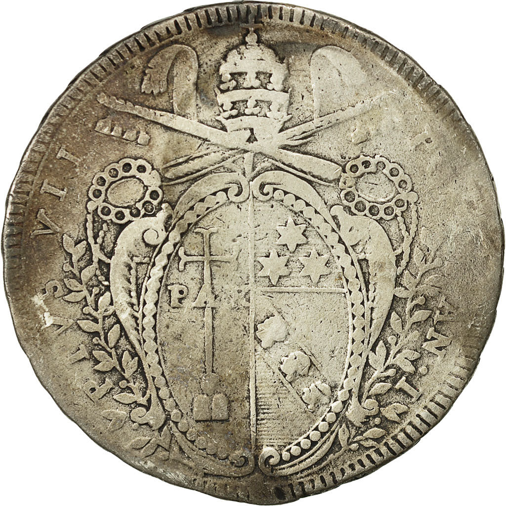 Monnaie, Vatican, Pie VII, Scudo, 1800, Rome, Argent, KM 1248.1