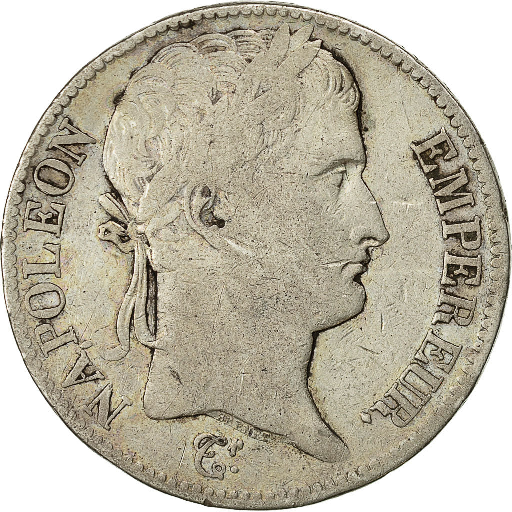 Münze, Frankreich, Napoléon I, 5 Francs, 1811, Bordeaux, S, Silber, KM:694.8