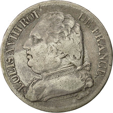 Munten, Frankrijk, Louis XVIII, Louis XVIII, 5 Francs, 1815, Toulouse, FR+