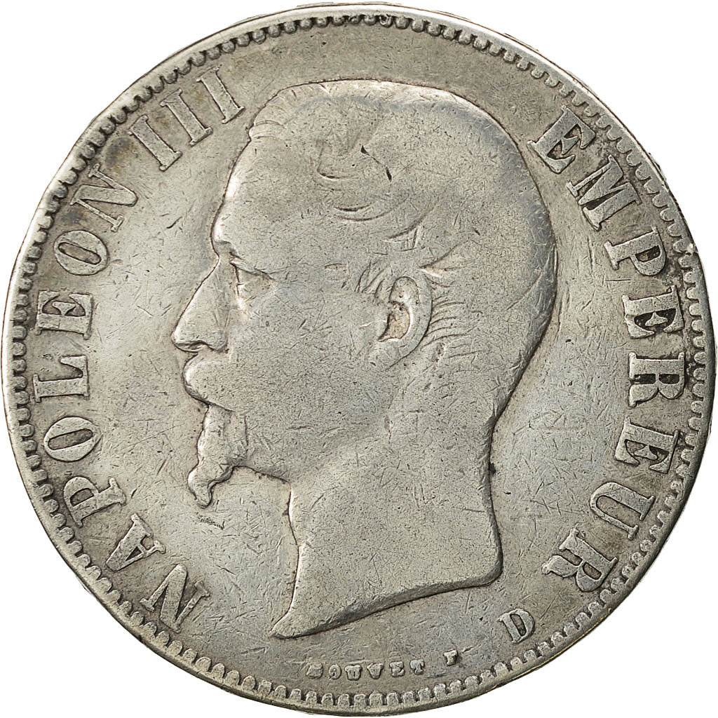 Münze, Frankreich, Napoleon III, Napoléon III, 5 Francs, 1856, Lyons, S